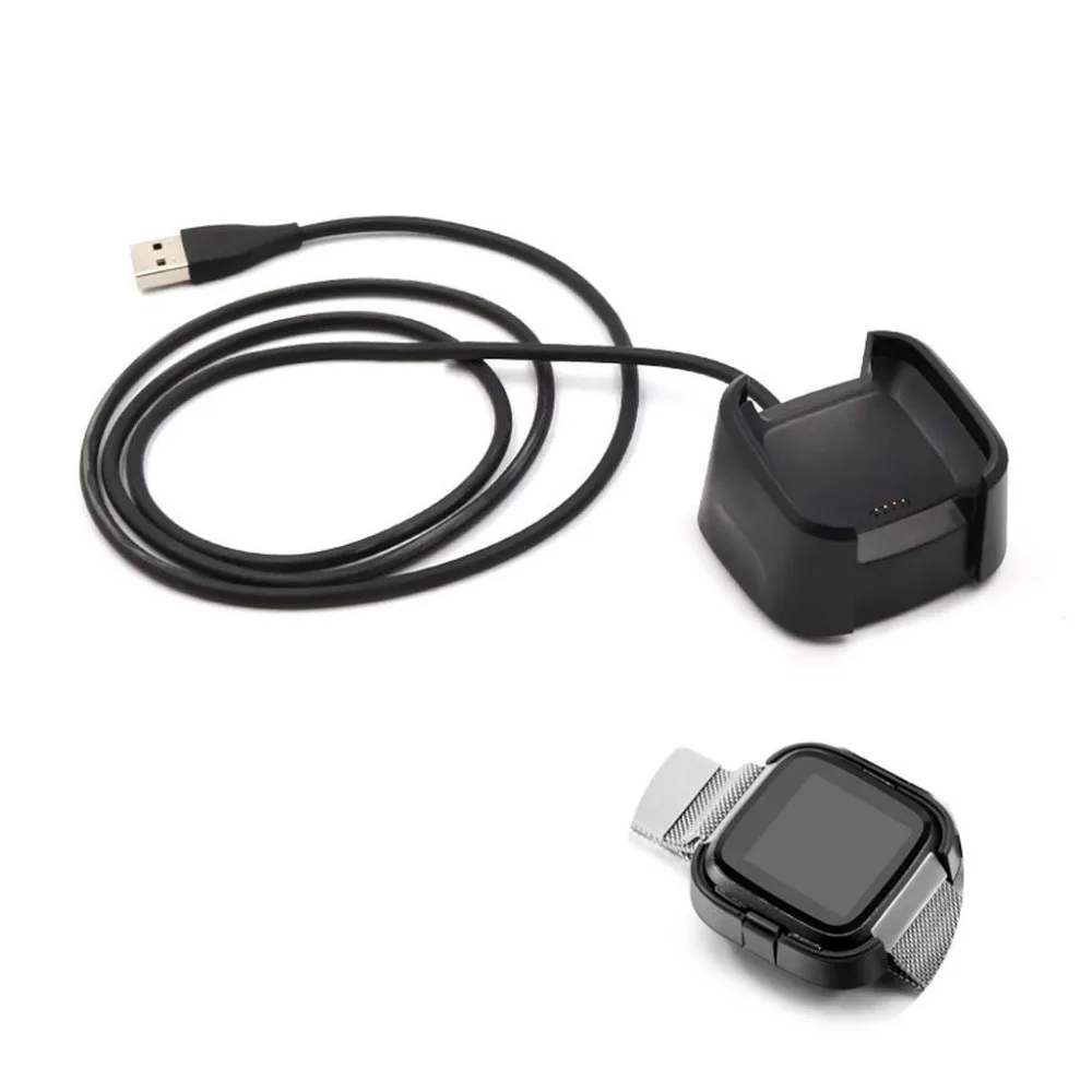 Зарядная док станция USB Дата кабель Base Настольный Зарядное устройство для Fitbit Versa