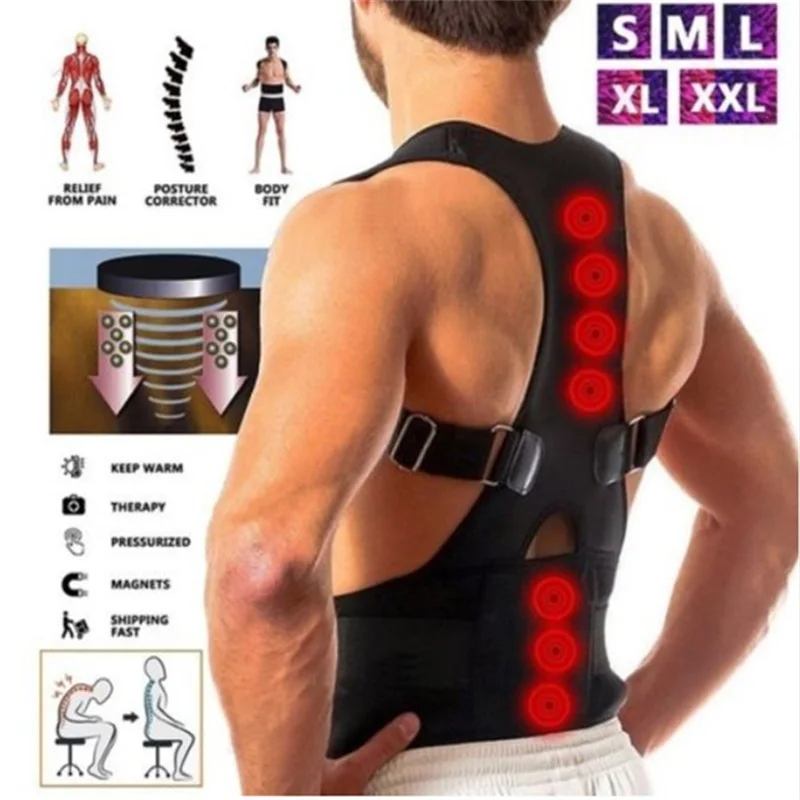 Adult Back Corset Shoulder Lumbar Posture Corrector Bandage Spine Support Belt Magnetic Therapy Back Support Posture Correction
Adult Back Corset Shoulder Lumbar Posture Corrector Bandage Spine Support Belt Magnetic Therapy Back Support Posture Correction