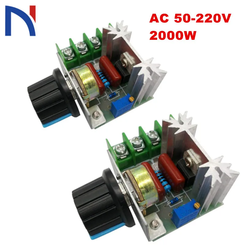2pcs Speed Controller AC 50-220V 25A 2000W Motor Controller SCR High-power Electronic Voltage Regulator Module Motor LED Dimmers
2pcs Speed Controller AC 50-220V 25A 2000W Motor Controller SCR High-power Electronic Voltage Regulator Module Motor LED Dimmers