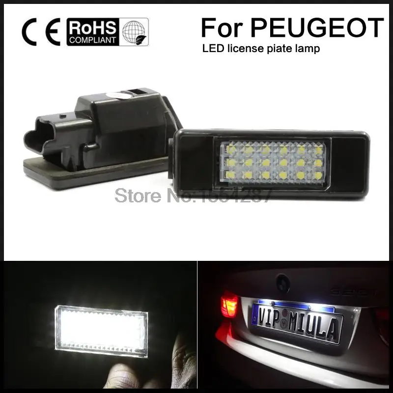 Светодиодная лампа для номерного знака SMD подходит CITROEN C2 3D/C3 5D/C4 3D/C4 5D/C5 4D/C5 5D/C6 4D/C8 4D
