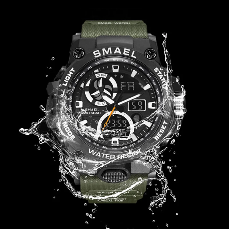 SMAEL Fashion Brand Sport Men Watch Mens Military Army Digital Watches Male S Shock Waterproof Wristwatches Relogio Masculino | Наручные