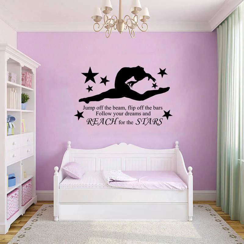 New 57X97cm GYMNAST GYMNASTIC GIRLS Wall Art Sticker Decal Home DIY Decoration Decor Wall Mural Removable Bedroom Decal Stickers
New 57X97cm GYMNAST GYMNASTIC GIRLS Wall Art Sticker Decal Home DIY Decoration Decor Wall Mural Removable Bedroom Decal Stickers