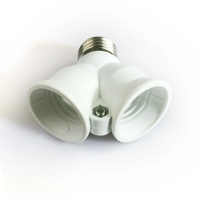 1 шт. огнеупорный материал E27 в 2 держатель лампы конвертер розетка лампа тип