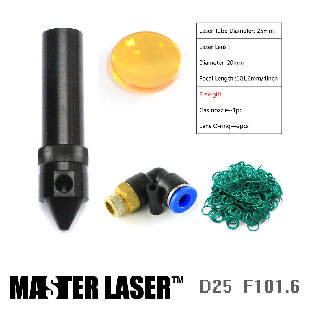 Laser Head Tube 25mm FL101.6mm for CO2 Laser Cutting Head CNC Cutting Head Laser Cutting Machine CO2 Engraving Machine
Laser Head Tube 25mm FL101.6mm for CO2 Laser Cutting Head CNC Cutting Head Laser Cutting Machine CO2 Engraving Machine
