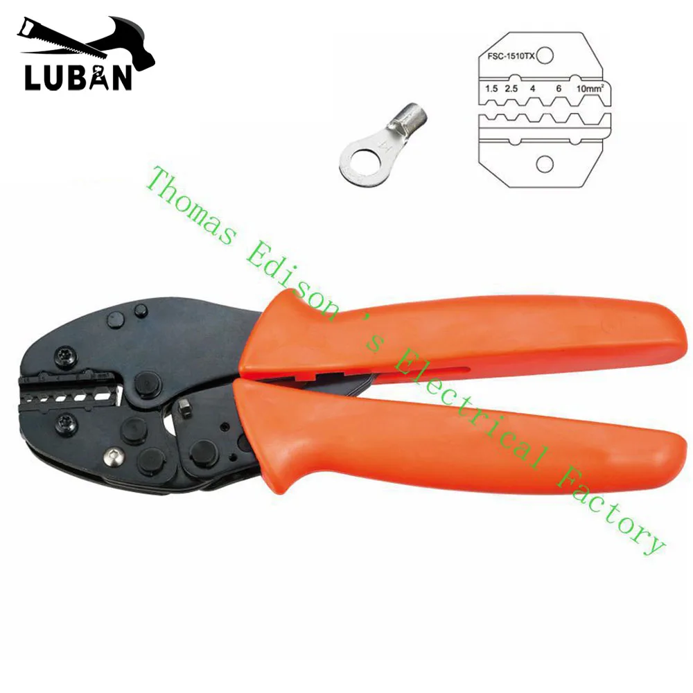 

FSC-1510TX Super strength-saving crimping plier FSB SERIES CRIMPING PLIER 1.5-10mm2 TOOLS LUBAN