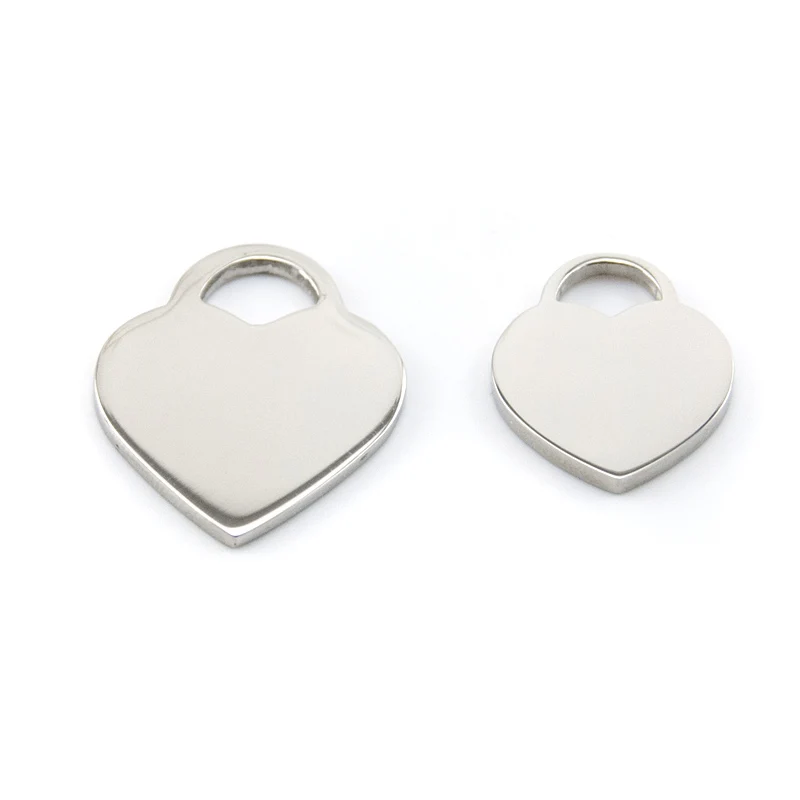 100% Stainless Steel Blank Heart Tag Charms Pendants For Jewelry Making DIY Mini Charm High Polished Wholesale 10pcs
100% Stainless Steel Blank Heart Tag Charms Pendants For Jewelry Making DIY Mini Charm High Polished Wholesale 10pcs