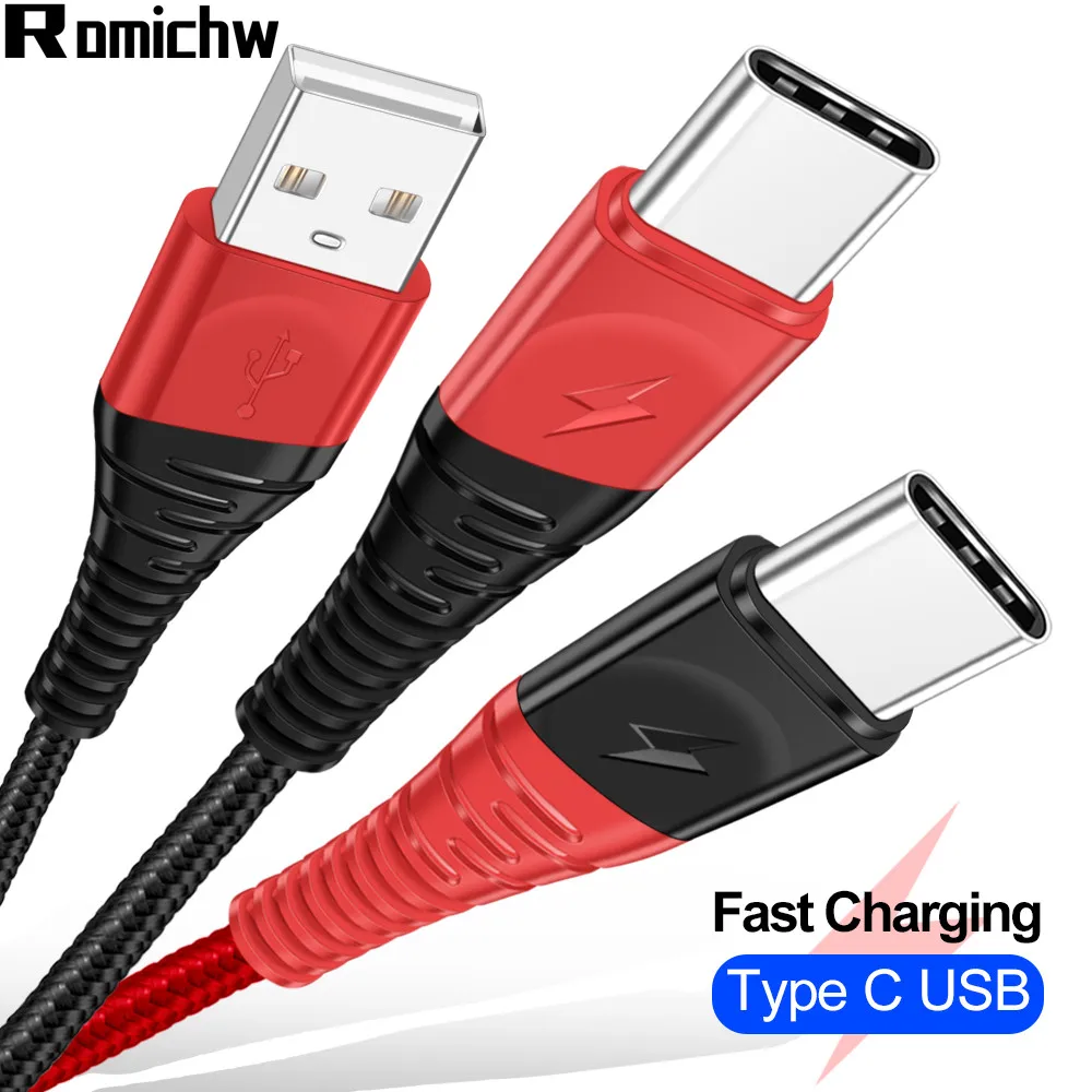 ROMICHW Micro USB Cable Type C Fast Charging For Samsung Xiaomi Huawei Data Transfer Decive | Мобильные телефоны и