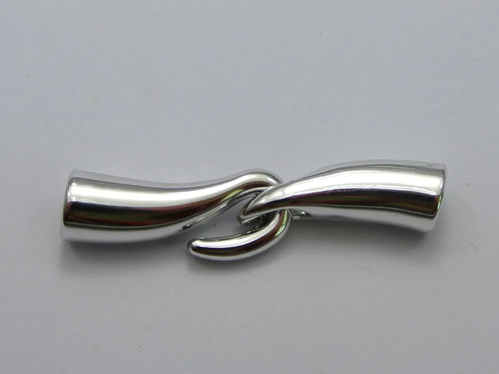 20 Sets Silver Tone Metallic Acrylic Hook & Eye Clasp Glue in End Caps Fit 5mm-6mm Cords
20 Sets Silver Tone Metallic Acrylic Hook & Eye Clasp Glue in End Caps Fit 5mm-6mm Cords