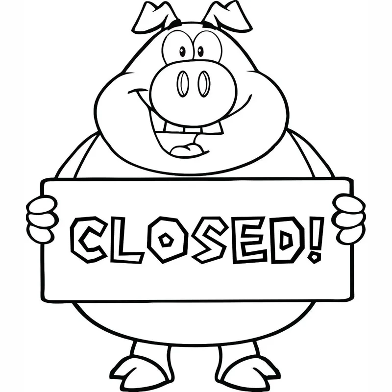 13.4X15.5CM CLOSED PIG Vinyl Car Sticker Black/Silver Decal Fun Car-styling S6-2167
13.4X15.5CM CLOSED PIG Vinyl Car Sticker Black/Silver Decal Fun Car-styling S6-2167