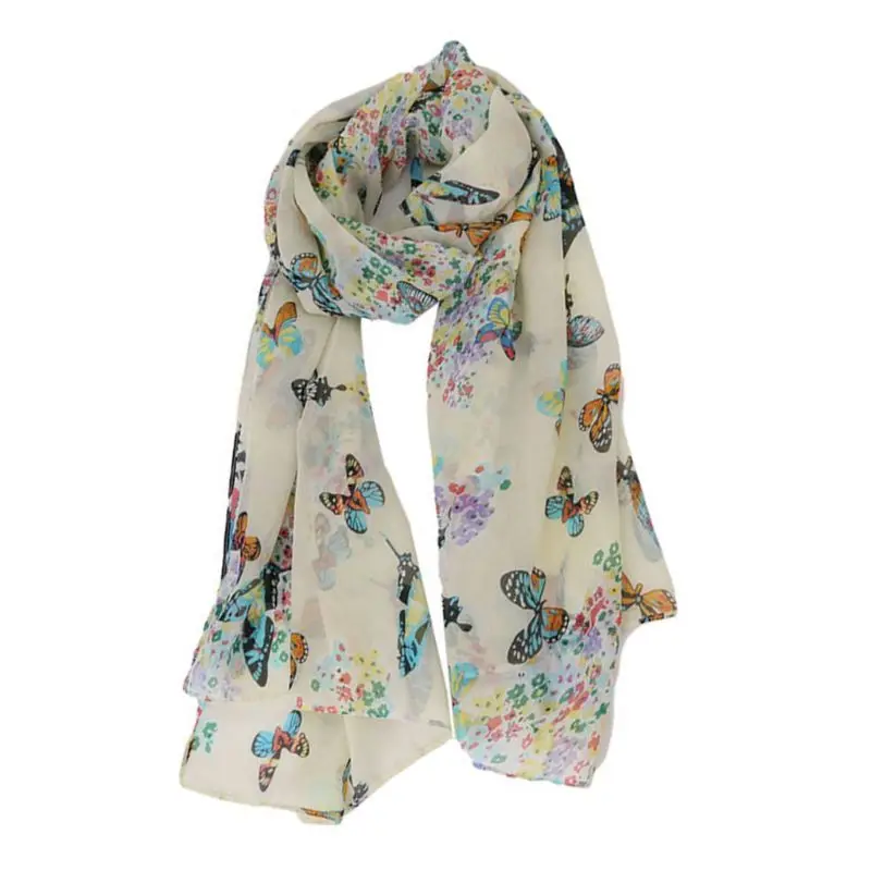 135x40cm Women Bohemian Chiffon Long Scarf Colorful Butterflies Floral Printed Shawl Lightweight Neck Soft Blanket Beach Wrap
135x40cm Women Bohemian Chiffon Long Scarf Colorful Butterflies Floral Printed Shawl Lightweight Neck Soft Blanket Beach Wrap