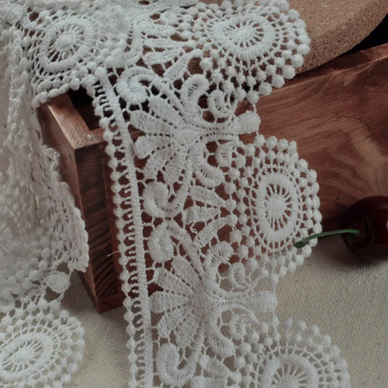5Yards 7.5cm Hot Selling Water Soluble Embroidered Beautiful High Quality Sewing Supplies Fabric DIY Polyester Lace Trim YY254
5Yards 7.5cm Hot Selling Water Soluble Embroidered Beautiful High Quality Sewing Supplies Fabric DIY Polyester Lace Trim YY254