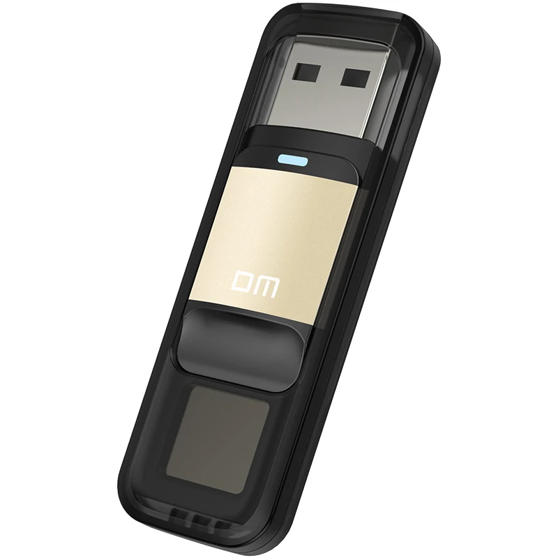 Высокоскоростной USB флеш накопитель DM PD061 64 ГБ 32 сканер отпечатков пальцев
