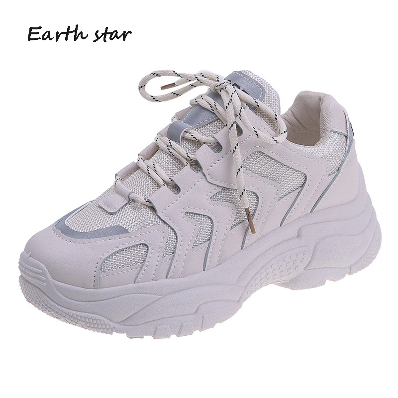 Casual White Shoes Women Chunky Sneaker Platform zapatos de mujer Mesh chaussures femme Lady Mesh footware Patchwork Breathable
Casual White Shoes Women Chunky Sneaker Platform zapatos de mujer Mesh chaussures femme Lady Mesh footware Patchwork Breathable
