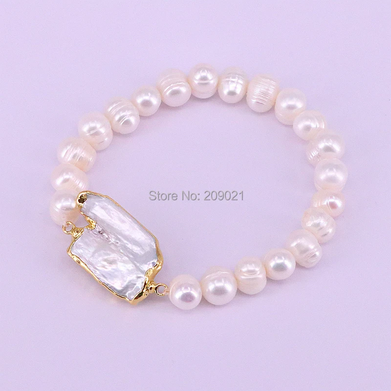 New Arrival 5Pcs Fashion Gold Color Irregular Natural Freshwater Pearl Beads Bracelet for Women Girls
New Arrival 5Pcs Fashion Gold Color Irregular Natural Freshwater Pearl Beads Bracelet for Women Girls