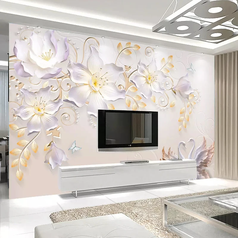 Custom Murals Wallpaper Modern 3D Stereo Embossed Pink Flowers Wall Cloth Living Room TV Sofa Home Decor 3D Fresco Wall Covering
Custom Murals Wallpaper Modern 3D Stereo Embossed Pink Flowers Wall Cloth Living Room TV Sofa Home Decor 3D Fresco Wall Covering