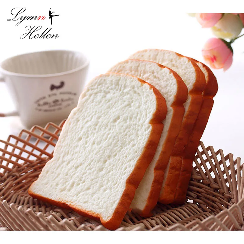 

Jumbo Squishy Antistress Slow Rising Scented Sliced Toast Bread Squishys Anti-stress Bakery Decoration Props Stress Reliever Toy