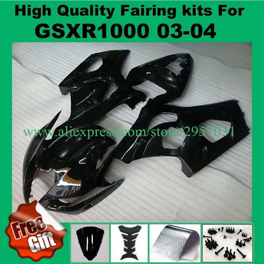 100%Fit Injection molding fit for SUZUKI GSXR1000 2003 2004 black GSX-R1000 GSXR 1000 03 04 fairing kits K3 K4 ABS windscreen
100%Fit Injection molding fit for SUZUKI GSXR1000 2003 2004 black GSX-R1000 GSXR 1000 03 04 fairing kits K3 K4 ABS windscreen