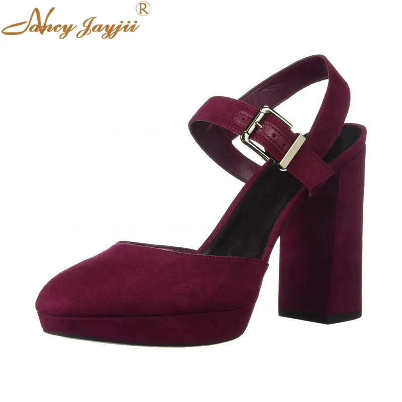 Female Shoes Woman Ladies Sandals Flock Black solid Pointed Toe Ankle-Wrap Buckle Super High Square heels Mature Fashion Elegant
Female Shoes Woman Ladies Sandals Flock Black solid Pointed Toe Ankle-Wrap Buckle Super High Square heels Mature Fashion Elegant