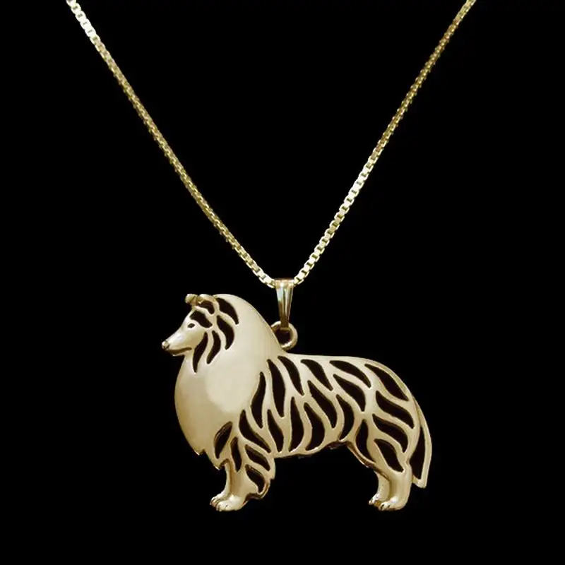 Hot Sale Lovers Pet Metal Pendant Necklaces Women's Standing Shetland Sheepdog Necklaces Drop Shipping
Hot Sale Lovers Pet Metal Pendant Necklaces Women's Standing Shetland Sheepdog Necklaces Drop Shipping