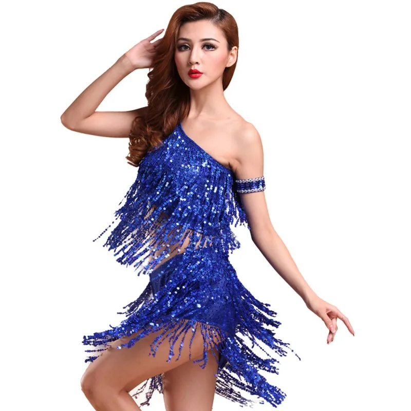 Dance Dress Sequins Dancing Dress Women Costume Tango Latin Salsa Party Top Dresses Lady New 
Dance Dress Sequins Dancing Dress Women Costume Tango Latin Salsa Party Top Dresses Lady New