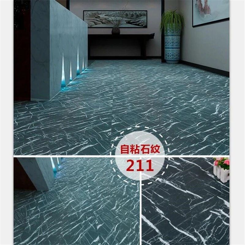 beibehang Self-adhesive pvc plastic sheet flooring thick wear-resistant waterproof stone pattern carpet floor plastic assembly
beibehang Self-adhesive pvc plastic sheet flooring thick wear-resistant waterproof stone pattern carpet floor plastic assembly