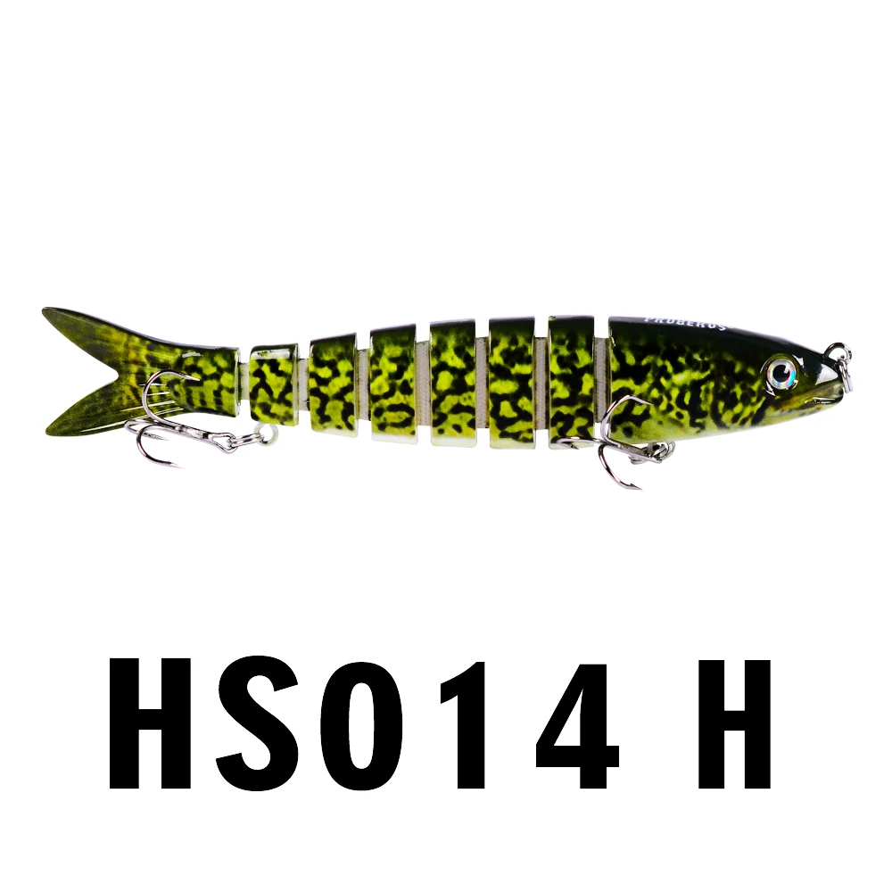 10 шт. Новый 8 секций PRO BEROS рыболовные приманки 0 695 унц.-19 71 г/13 28 см-5 23" swimbait 6 # крюк