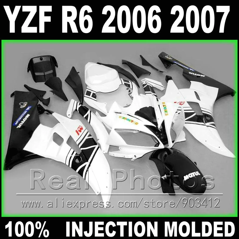 Новинка Обтекатели для YAMAHA R6 2006 2007 литьё под давлением белые матовые черные 2006 2007 YZF R6 обтекатели
Новинка Обтекатели для YAMAHA R6 2006 2007 литьё под давлением белые матовые черные 2006 2007 YZF R6 обтекатели
