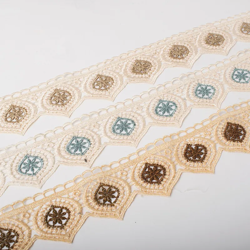15Yards/lot 6.5cm Width Water Soluble Lace Trim Pillow Edge Curtain Cloth Braid Lace Accessories Ribbon DIY Sewing Home Textile
15Yards/lot 6.5cm Width Water Soluble Lace Trim Pillow Edge Curtain Cloth Braid Lace Accessories Ribbon DIY Sewing Home Textile