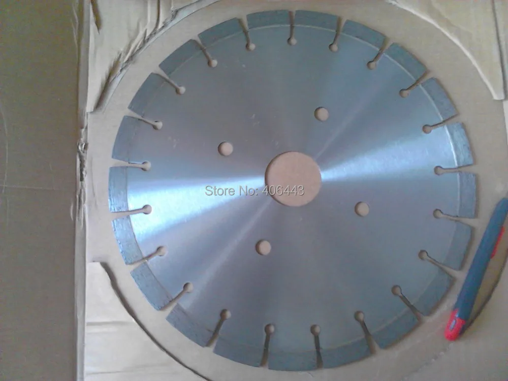 20" Brazed Welded Diamond Segmented Saw Blades for Cutting Granite and Quartz 500mm*50mm*10mm*4.0mm
20" Brazed Welded Diamond Segmented Saw Blades for Cutting Granite and Quartz 500mm*50mm*10mm*4.0mm
