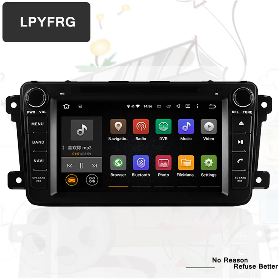 1080P 8 "Восьмиядерный android 10 автомобильный DVD GPS для Mazda CX 9 CX9 2007 2017 стерео радио