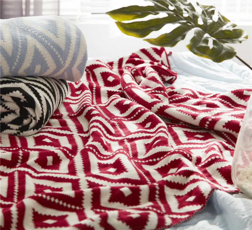 Drop shipping 130*160cm New cotton geometry Knitted Blankets Casual air conditioning throws Blanket For Adult Plaids Bedroom
Drop shipping 130*160cm New cotton geometry Knitted Blankets Casual air conditioning throws Blanket For Adult Plaids Bedroom