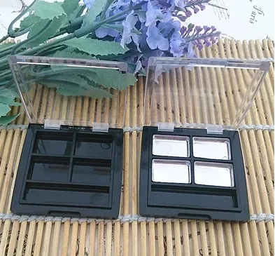 wholesale 200pcs 4grids aluminum plate black rectangle ps eye shadow/blush/face cream plastic box with transparent flip cap
wholesale 200pcs 4grids aluminum plate black rectangle ps eye shadow/blush/face cream plastic box with transparent flip cap