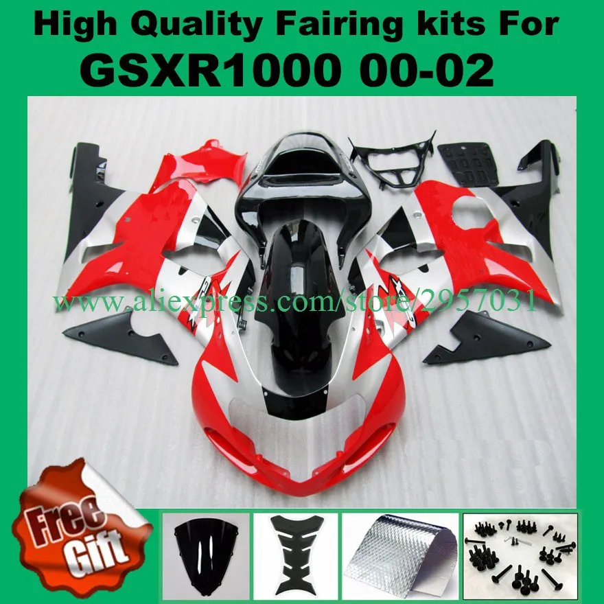 9gifts Injection mold Fairing kit for SUZUKI GSXR1000 2000 2001 2002 GSX-R1000 00 01 02 K1 K2 Fairings red black #72U8P1
9gifts Injection mold Fairing kit for SUZUKI GSXR1000 2000 2001 2002 GSX-R1000 00 01 02 K1 K2 Fairings red black #72U8P1