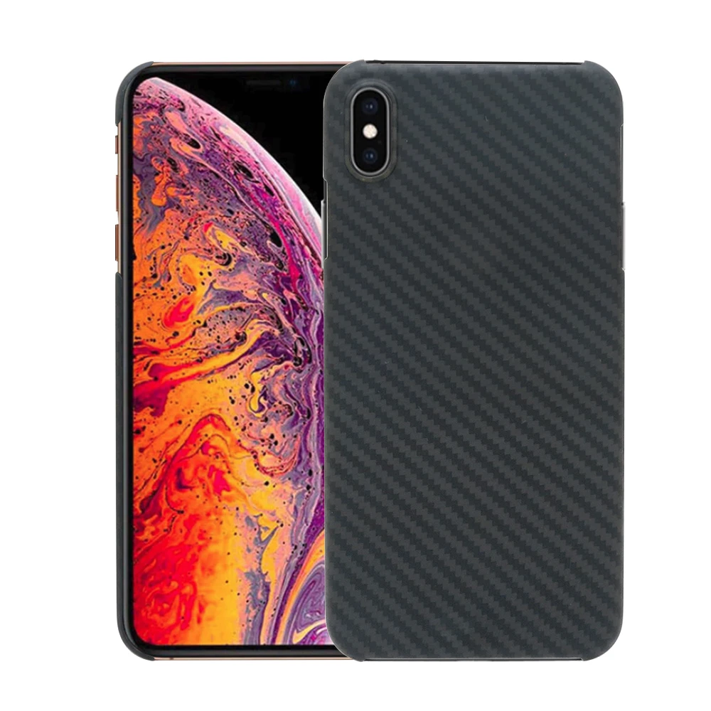 Чехол из углеродного волокна для iPhone XS Max чехол противоударный защитный XR