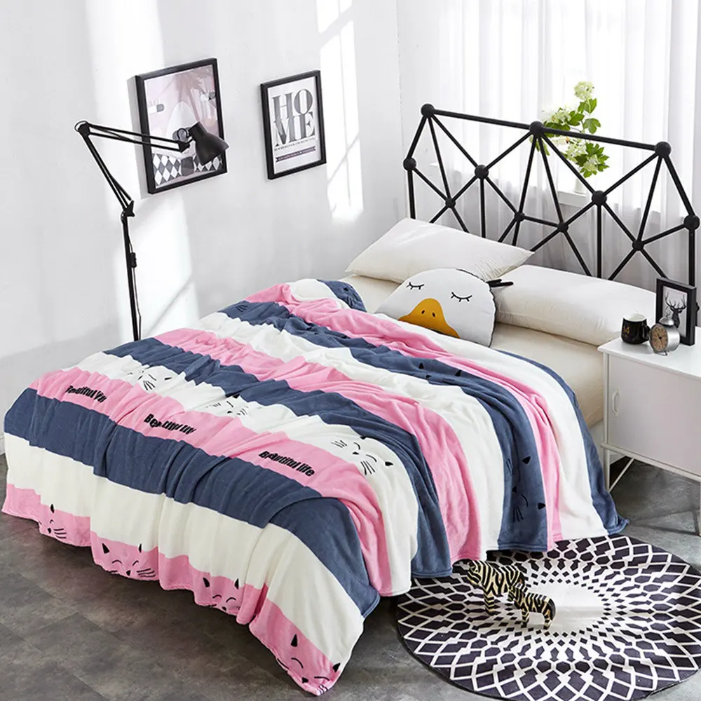 New Pink Cat Coral Fleece Blanket Plaid Cobertor casal berber Throws on the Travel knit blankets Sofa Cover Quilts Bedsheet
New Pink Cat Coral Fleece Blanket Plaid Cobertor casal berber Throws on the Travel knit blankets Sofa Cover Quilts Bedsheet