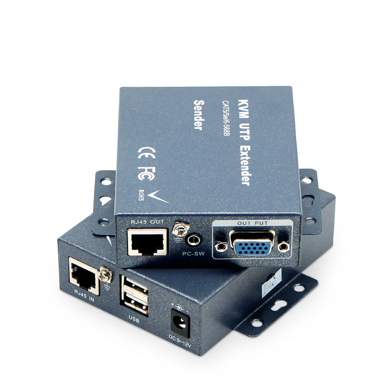 100 м KVM кабель удлинитель VGA-rj45 усилитель VGA Сетевой usb беспроводная клавиатура и