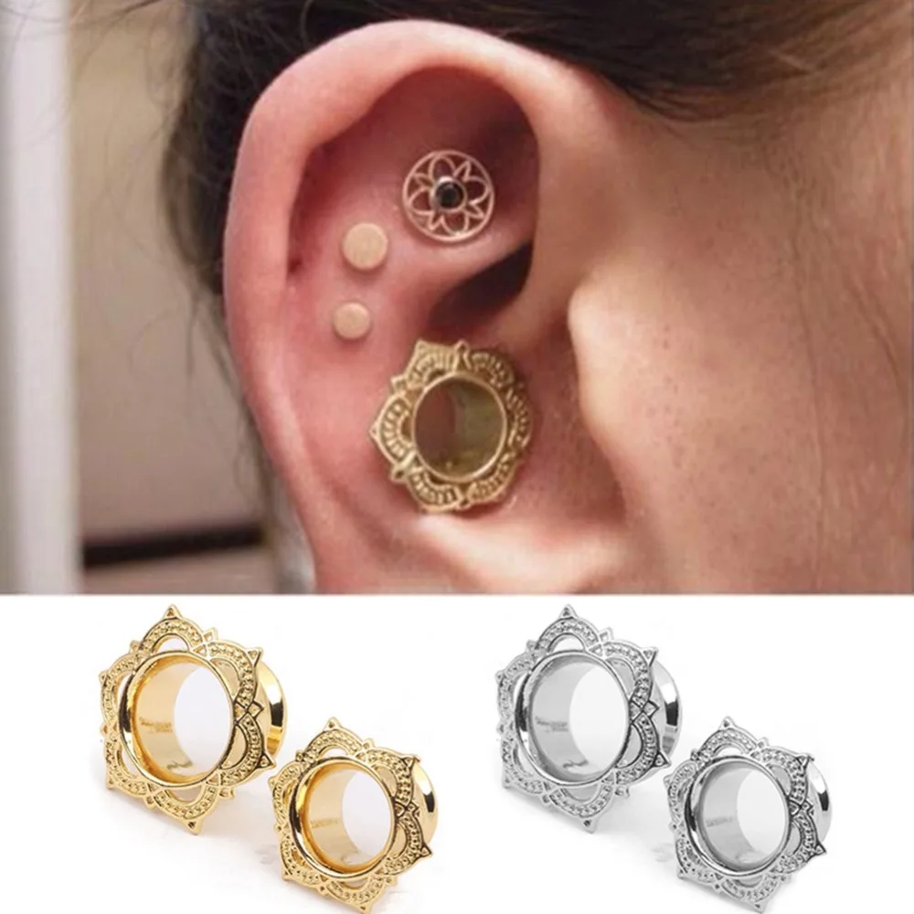 1 Pc Brass Rose of Sharon Ear Flesh Tunnel Plugs Stretcher Single Flared Copper Body Piercing Jewelry Ear Expander Gauge 6-16mm
1 Pc Brass Rose of Sharon Ear Flesh Tunnel Plugs Stretcher Single Flared Copper Body Piercing Jewelry Ear Expander Gauge 6-16mm
