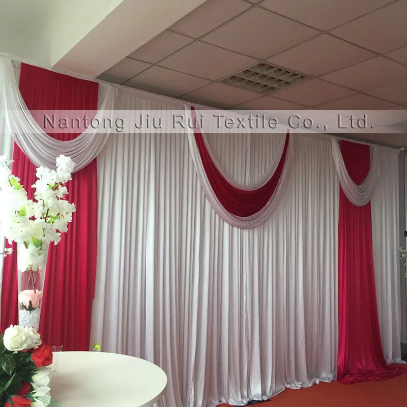 3m*6m New Arriaval White Red Wedding Backdrop Curtain for Wedding Decoration Party Decoration
3m*6m New Arriaval White Red Wedding Backdrop Curtain for Wedding Decoration Party Decoration
