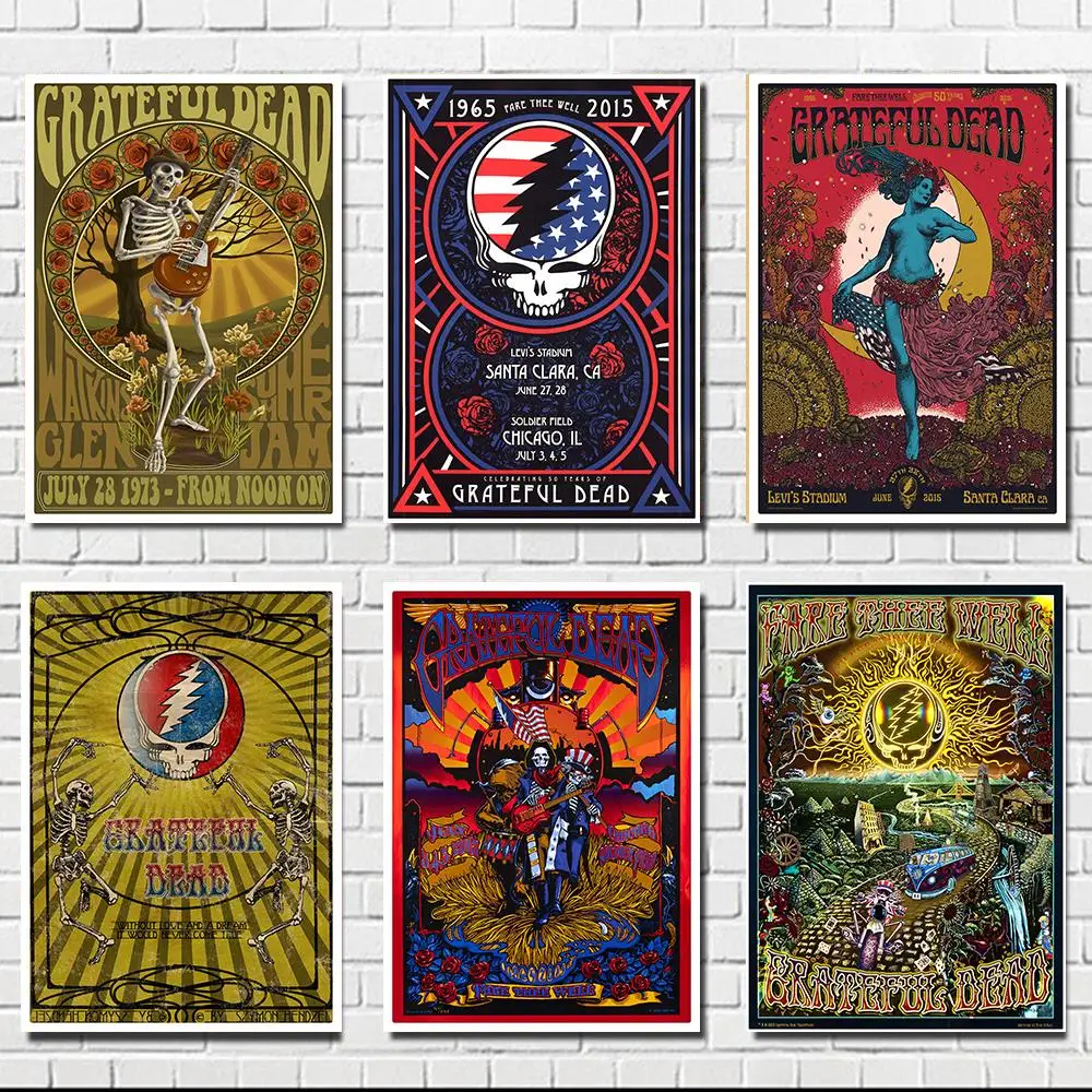 Grateful Dead плакат четкое изображение наклейки на стену украшение дома хорошее