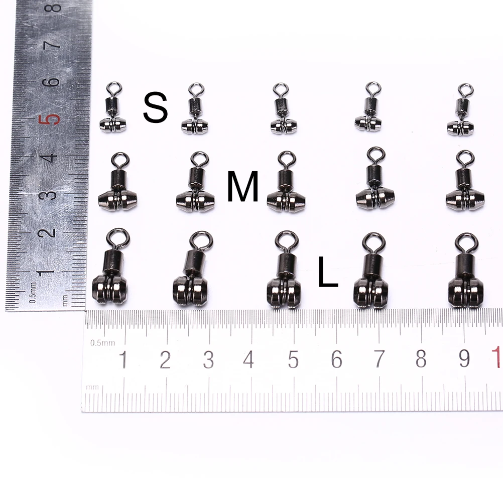 10 Pcs Stainless Steel High Carbon Steel Ball Bearing Barrel Fishing Rolling Swivel Connector Solid Ring
10 Pcs Stainless Steel High Carbon Steel Ball Bearing Barrel Fishing Rolling Swivel Connector Solid Ring