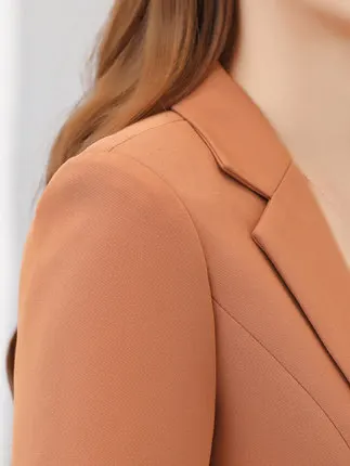 High quality casual small suit women's jacket spring and autumn new large size solid color waist OL professional wear suit jacke
High quality casual small suit women's jacket spring and autumn new large size solid color waist OL professional wear suit jacke