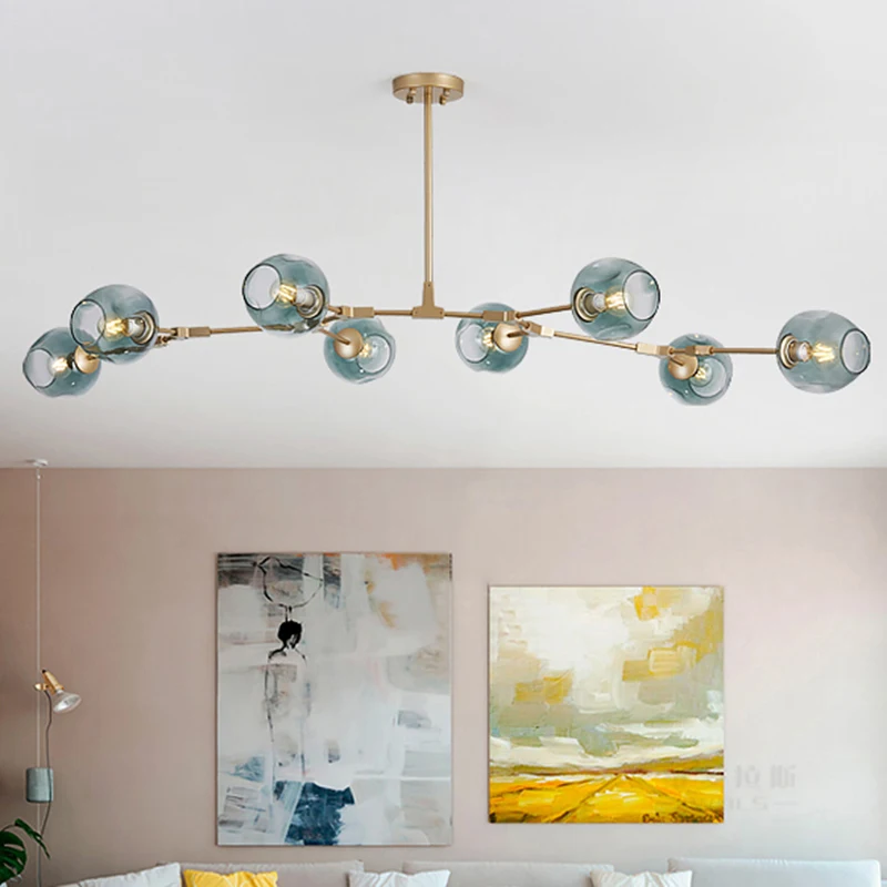 Vintage Loft Industrial Pendant Lights Black Gold Hanglamp Stair Dining Room Glass Shade Luminaire Suspendu Nordic Lamp |