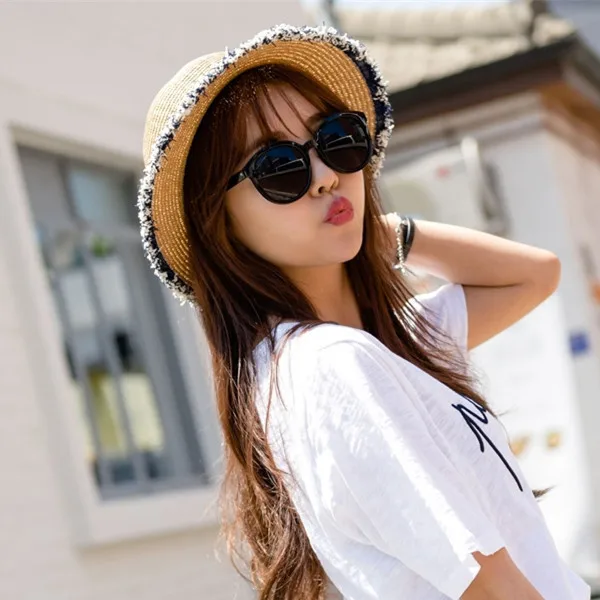New broken side visor female hat straw hat ladies Girl, adult, big child beach big sun cap 2MZ67
New broken side visor female hat straw hat ladies Girl, adult, big child beach big sun cap 2MZ67