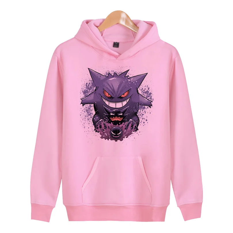 Толстовка Gengar Мужская/женская с 3D принтом модная кофта и свитшот в стиле хип хоп