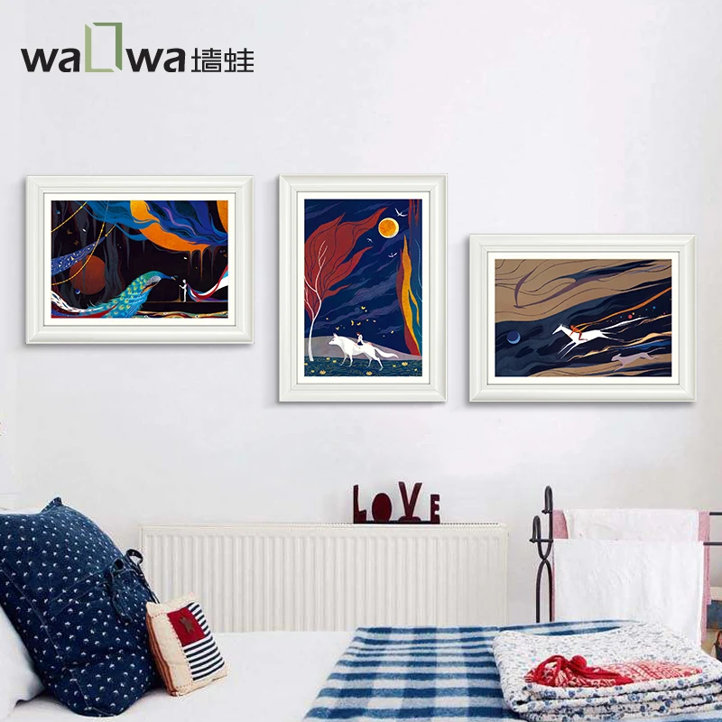 The wall frog dream wizard modern minimalist bedroom bedside painting combination of decorative painting murals living room smal
The wall frog dream wizard modern minimalist bedroom bedside painting combination of decorative painting murals living room smal