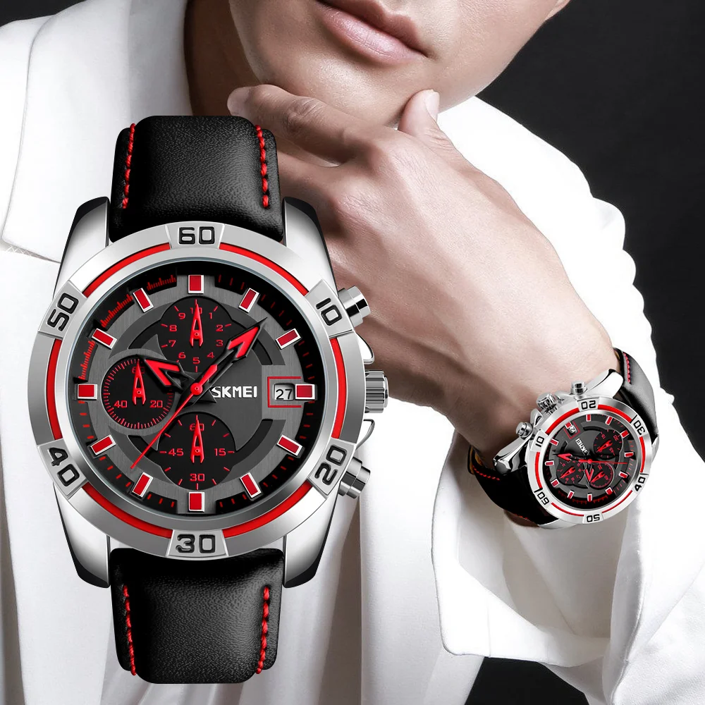 SKMEI Fashion Quartz Men Watches Top Brand Luxury Famous Watch Leather Strap Watches Waterproof Relogio Masculino De Luxo Clock
SKMEI Fashion Quartz Men Watches Top Brand Luxury Famous Watch Leather Strap Watches Waterproof Relogio Masculino De Luxo Clock