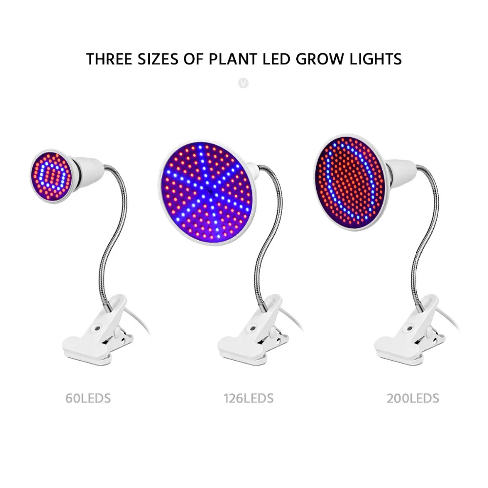 50W 36W 16W Led Plant Grow Light bulbs for Flower Growing lamp Indoor greenhouse hydroponic Flexible Lamp Desk Holder Clip | Лампы и