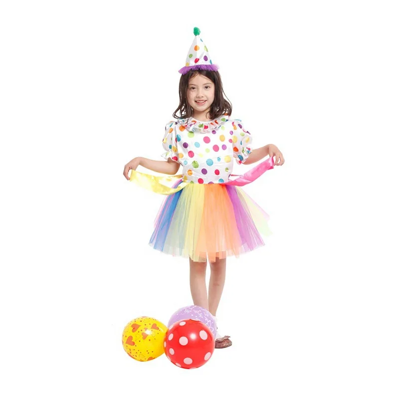 Fanshion Girls Clown Costume Droll Cosplay Children Christmas Gift Stage performance dress Anime Masquerade Party costume
Fanshion Girls Clown Costume Droll Cosplay Children Christmas Gift Stage performance dress Anime Masquerade Party costume
