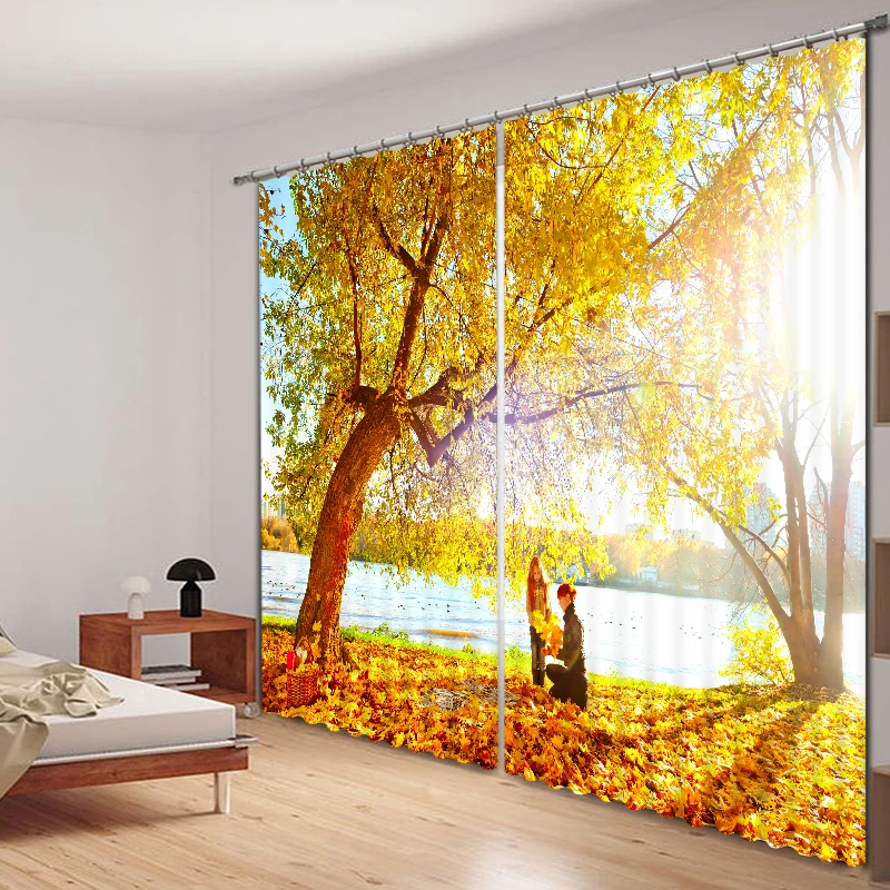 Autumn Landscape Bedroom Living Room Kitchen Home Textile Luxury 3D Window Curtains
Autumn Landscape Bedroom Living Room Kitchen Home Textile Luxury 3D Window Curtains