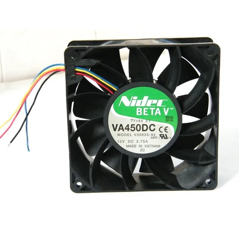 V35633-94 DC 12V 2.75A 12CM 12038 120x120x38mm 4 Line Dual Ball Bearing Cooling Fan
V35633-94 DC 12V 2.75A 12CM 12038 120x120x38mm 4 Line Dual Ball Bearing Cooling Fan